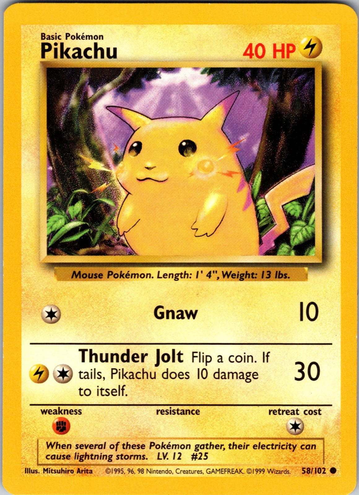 Base Set Pikachu #58/102 PSA 10
