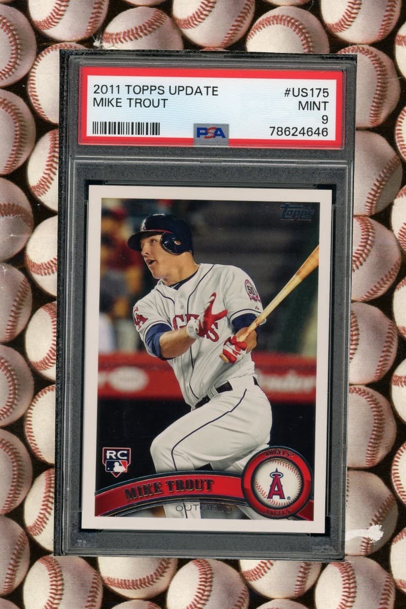2013 Topps Update Mike Trout Rookie PSA 9