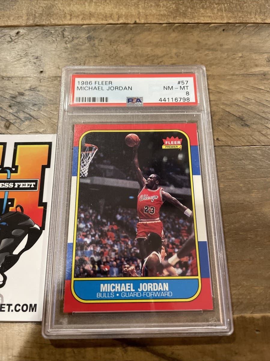 1988 Fleer Michael Jordan Rookie PSA 8